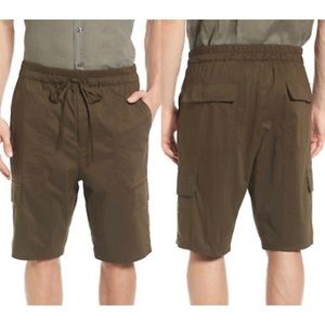Vince Drawstring Utility Army Green Shorts large